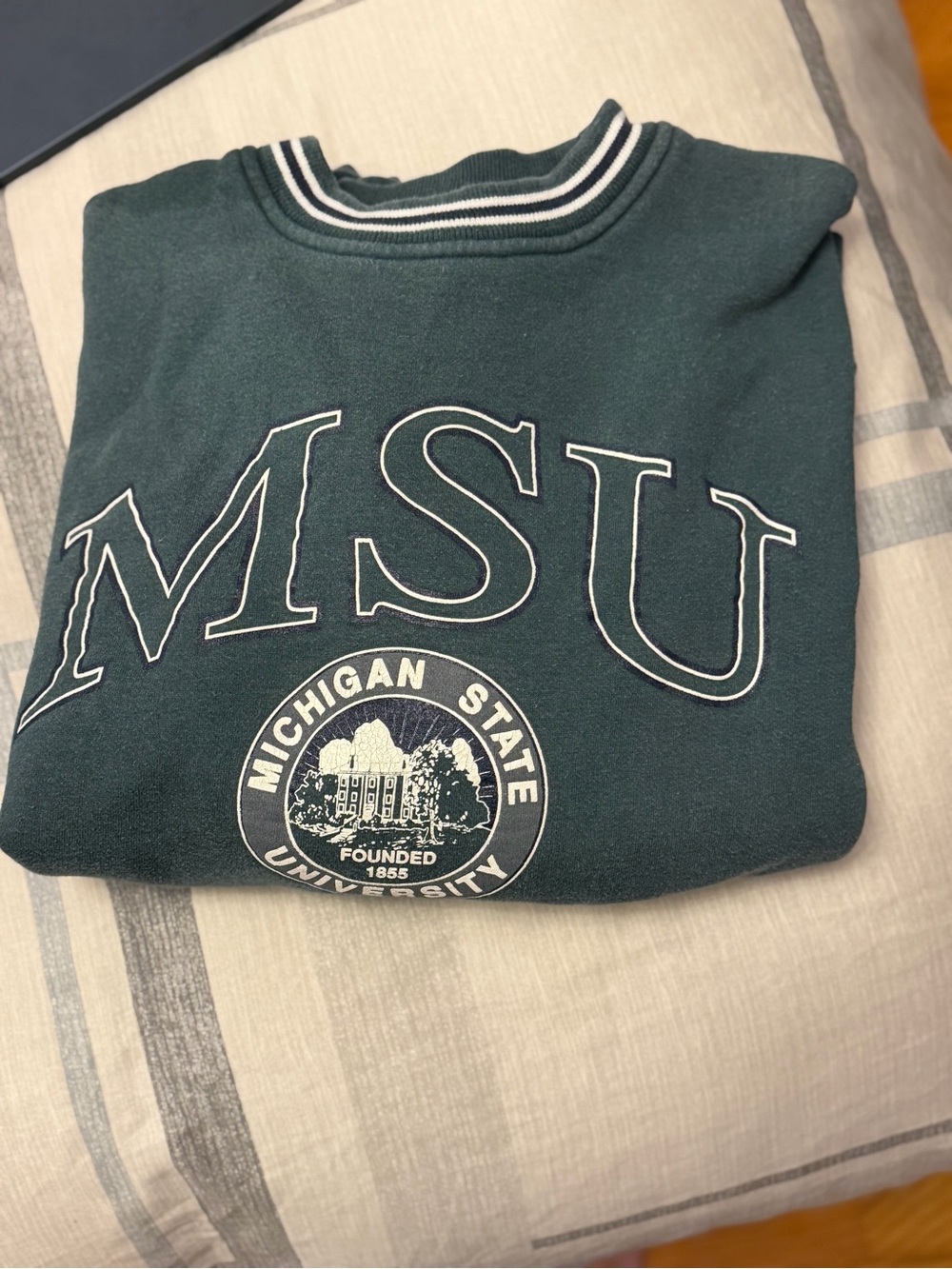 Vintage Jansport MSU Michigan State Green Crewneck Sweater XL